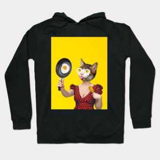 Sunny side up, Cat Lady Eggs Collage Hoodie